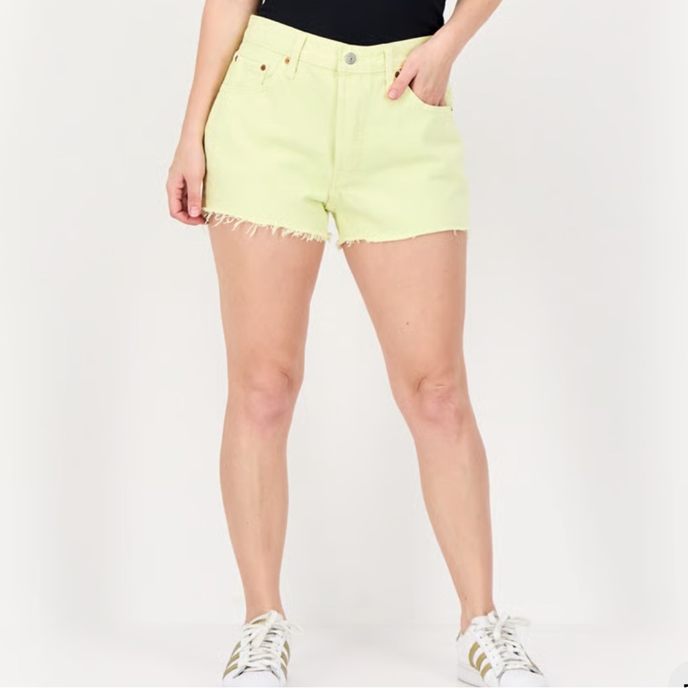 Levi's Lime Green Jean Shorts